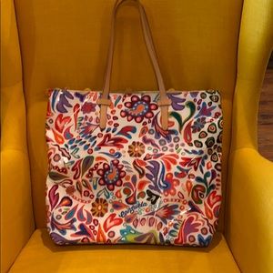 White Swirly Market Tote